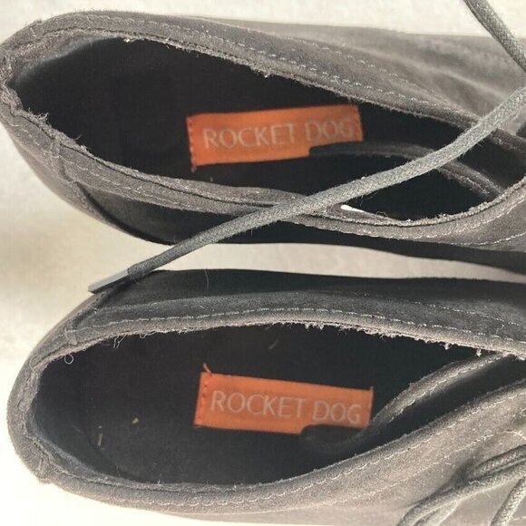 Rocket Dog Ankle Booties Women's Size 10 Black Faux Suede - Picture 7 of 9